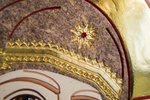 Резная Икона Казанской Божией Матери № 1-25-2 из мрамора, изображение, фото 7