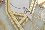 Резная Икона Казанской Божией Матери № 1-25-18 из мрамора, изображение, фото 10