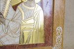 Резная Икона Казанской Божией Матери № 1-25-16 из мрамора, изображение, фото 8