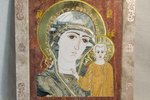 Резная Икона Казанской Божией Матери № 1-25-21 из мрамора, изображение, фото 4