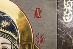 Резная Икона Казанской Божией Матери № 1-25-1 из мрамора, изображение, фото 6