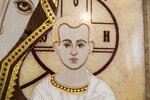 Резная Икона Казанской Божией Матери № 1-25-23 из мрамора, изображение, фото 8