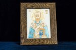 Икона Николая Чудотворца № 3 из камня, изображение Святого, фото 1