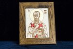 Икона Николая Чудотворца № 5 из камня, изображение Святого, фото 1