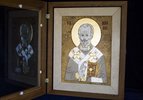 Икона Святого Николая Чудотворца инд. № 03 из мрамора, каталог икон, фото, изображение 2