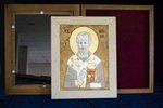 Икона Святого Николая Чудотворца инд. № 03 из мрамора, каталог икон, фото, изображение 3