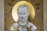 Икона Святого Николая Чудотворца инд. № 03 из мрамора, каталог икон, фото, изображение 4