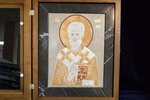 Икона Святого Николая Чудотворца инд. № 04 из мрамора, каталог икон, фото, изображение 1