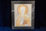 Икона Святого Николая Чудотворца инд. № 04 из мрамора, каталог икон, фото, изображение 4
