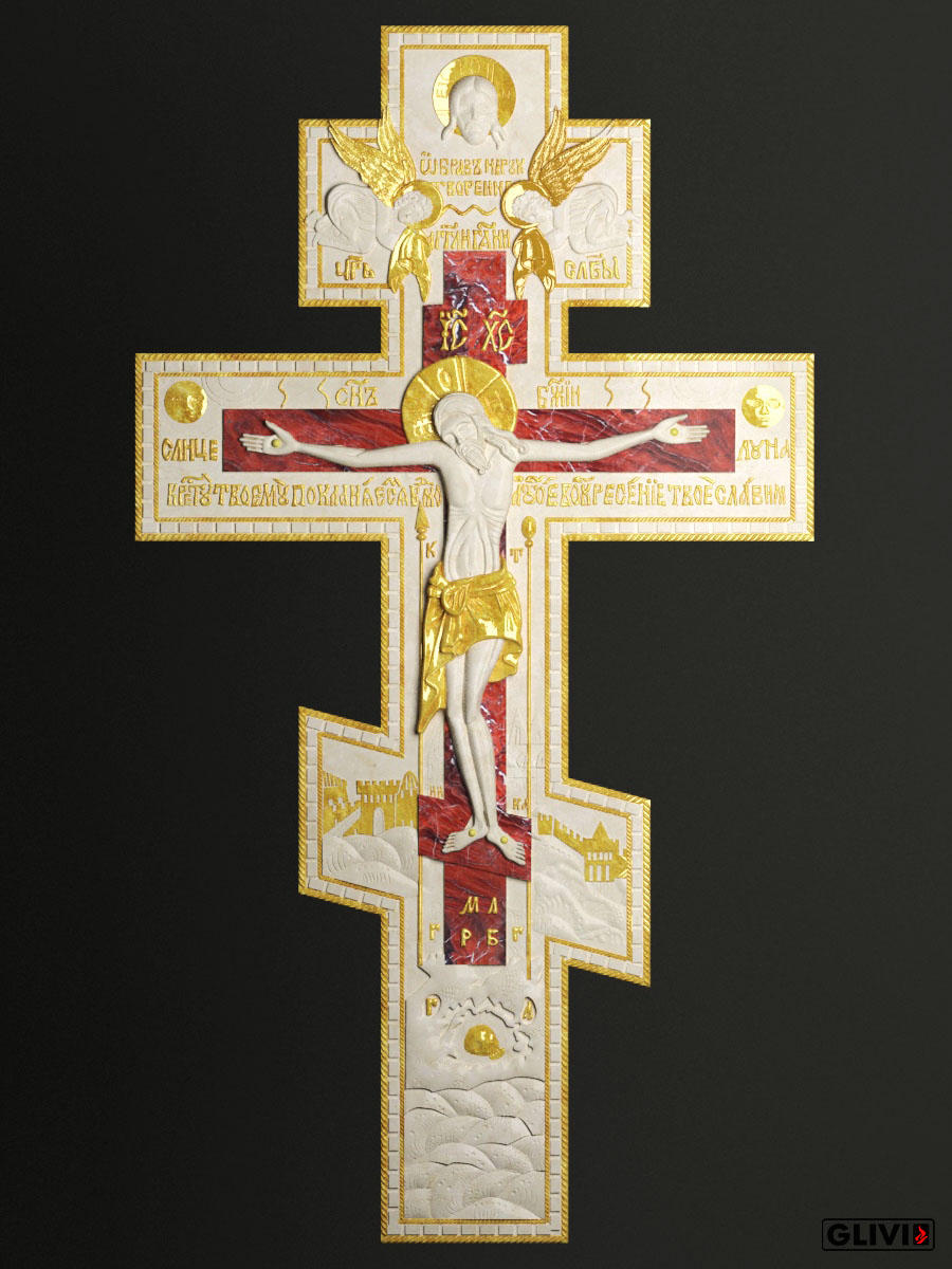 православный крест из камня, фото 1