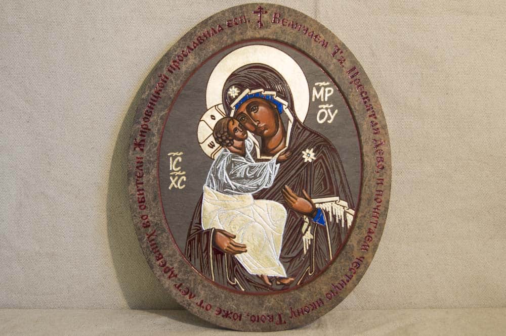 Икона Жировичской (Жировицской) Божией (Божьей) Матери № 014, изображение, фото 1