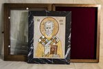 Икона Святого Николая Чудотворца инд. № 06 из мрамора, каталог икон, фото, изображение 1