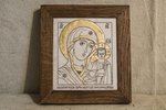 Икона Казанской Богоматери № 2 из мрамора подарочная, изображение, фото 1