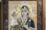 Изображение Икона Божьей Матери Троеручица № 2-12-12 природный камень, фото 1