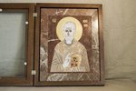 Икона Святого Николая Чудотворца инд. № 09 из мрамора, каталог икон, фото, изображение 2