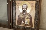 Икона Святого Николая Чудотворца инд. № 11 из мрамора, каталог икон, фото, изображение 3