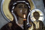 Икона Влахернской Божией Матери из мрамора № 2, изображение, фото 16