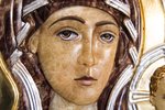 Икона Влахернской Божией Матери из мрамора № 2, изображение, фото 5
