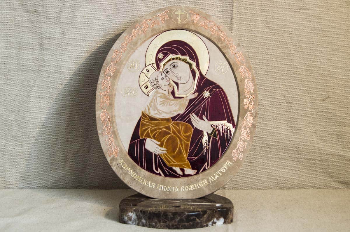 Икона Жировичской (Жировицкой)  Божией (Божьей) Матери № 49, каталог икон, изображение, фото 1