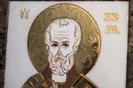 Икона Святого Николая Чудотворца инд. № 15 из мрамора, каталог икон, фото, изображение 1