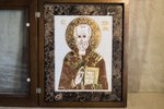 Икона Святого Николая Чудотворца инд. № 15 из мрамора, каталог икон, фото, изображение 2