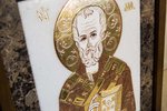 Икона Святого Николая Чудотворца инд. № 15 из мрамора, каталог икон, фото, изображение 9