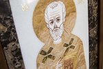Икона Святого Николая Чудотворца инд. № 16 из мрамора, каталог икон, фото, изображение 2