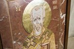 Икона Святого Николая Чудотворца инд. № 17 из мрамора, каталог икон, фото, изображение 7