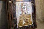 Икона Святого Николая Чудотворца инд. № 18 из мрамора, каталог икон, фото, изображение 3