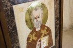 Икона Святого Николая Чудотворца инд. № 19 из мрамора, каталог икон, фото, изображение 3