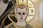 Резная Икона Казанской Божией Матери № 1-25-4 из мрамора, изображение, фото 4