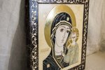 Резная Икона Казанской Божией Матери № 1-25-4 из мрамора, изображение, фото 10