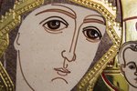 Резная Икона Казанской Божией Матери № 1-25-2 из мрамора, изображение, фото 6