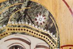 Резная Икона Казанской Божией Матери № 1-25-9 из мрамора, изображение, фото 3