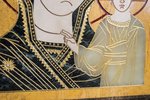 Резная Икона Казанской Божией Матери № 1-25-3 из мрамора, изображение, фото 5