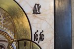 Резная Икона Казанской Божией Матери № 1-25-8 из мрамора, изображение, фото 5