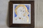 Икона Казанской Богоматери № 4 из мрамора подарочная, изображение, фото 1
