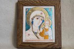 Икона Казанской Божией Матери № 11 из мрамора подарок, изображение, фото 1