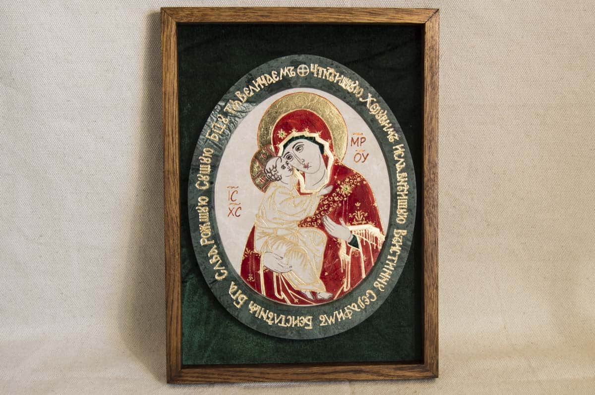 Икона Жировичской (Жировицкой)  Божией (Божьей) Матери № 53, каталог икон, изображение, фото 1