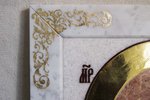 Резная Икона Казанской Божией Матери № 1-25-17 из мрамора, изображение, фото 7