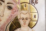 Резная Икона Казанской Божией Матери № 1-25-17 из мрамора, изображение, фото 9