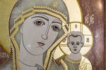 Резная Икона Казанской Божией Матери № 1-25-18 из мрамора, изображение, фото 4