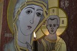 Резная Икона Казанской Божией Матери № 1-25-18 из мрамора, изображение, фото 12