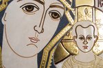Резная Икона Казанской Божией Матери № 1-25-11 из мрамора, изображение, фото 3