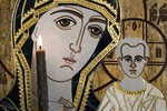 Резная Икона Казанской Божией Матери № 1-25-14 из мрамора, изображение, фото 11