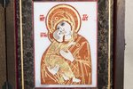 Икона Владимирской Божией Матери № 8 из мрамора. изображение, фото 2