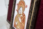 Икона Владимирской Божией Матери № 8 из мрамора. изображение, фото 8