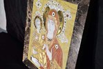 Изображение Икона Божьей Матери Троеручица № 2-12-1 из мрамора, фото 2