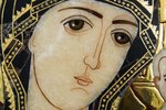 Резная Икона Казанской Божией Матери № 1-25-1 из мрамора, изображение, фото 8