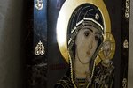 Резная Икона Казанской Божией Матери № 1-25-1 из мрамора, изображение, фото 12